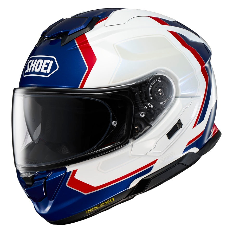 Shoei GT-Air 3 Realm White/Blue/Red Helmet – Sierra BMW Motorcycle