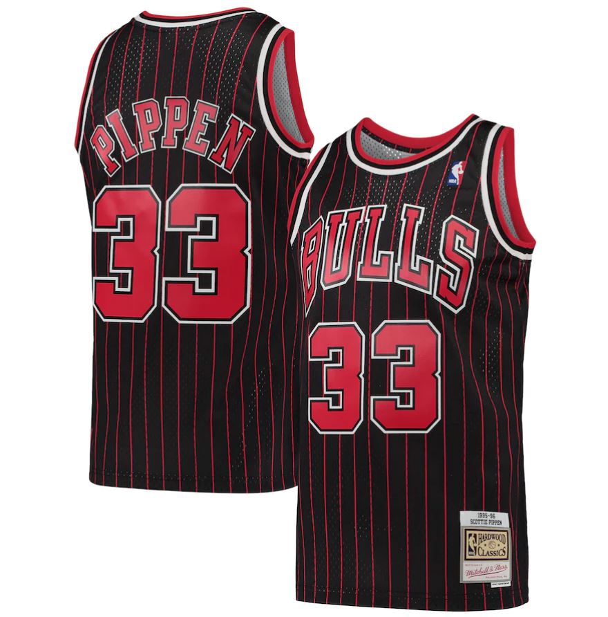 Scottie Pippen Chicago Bulls Mitchell & Ness Black Hardwood