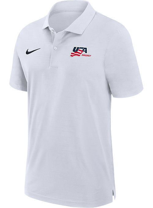 Nike USA Hockey Dri-FIT Woven Polo - White – USA Hockey Shop