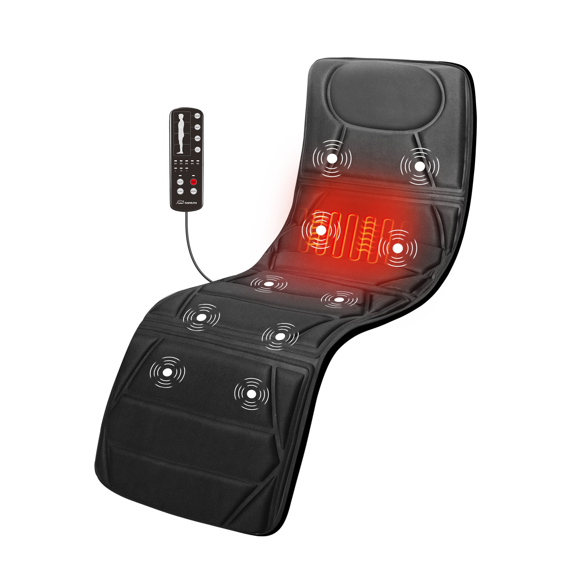Full Body Massage Mat with Heat - Vibration Massager Pad for Back