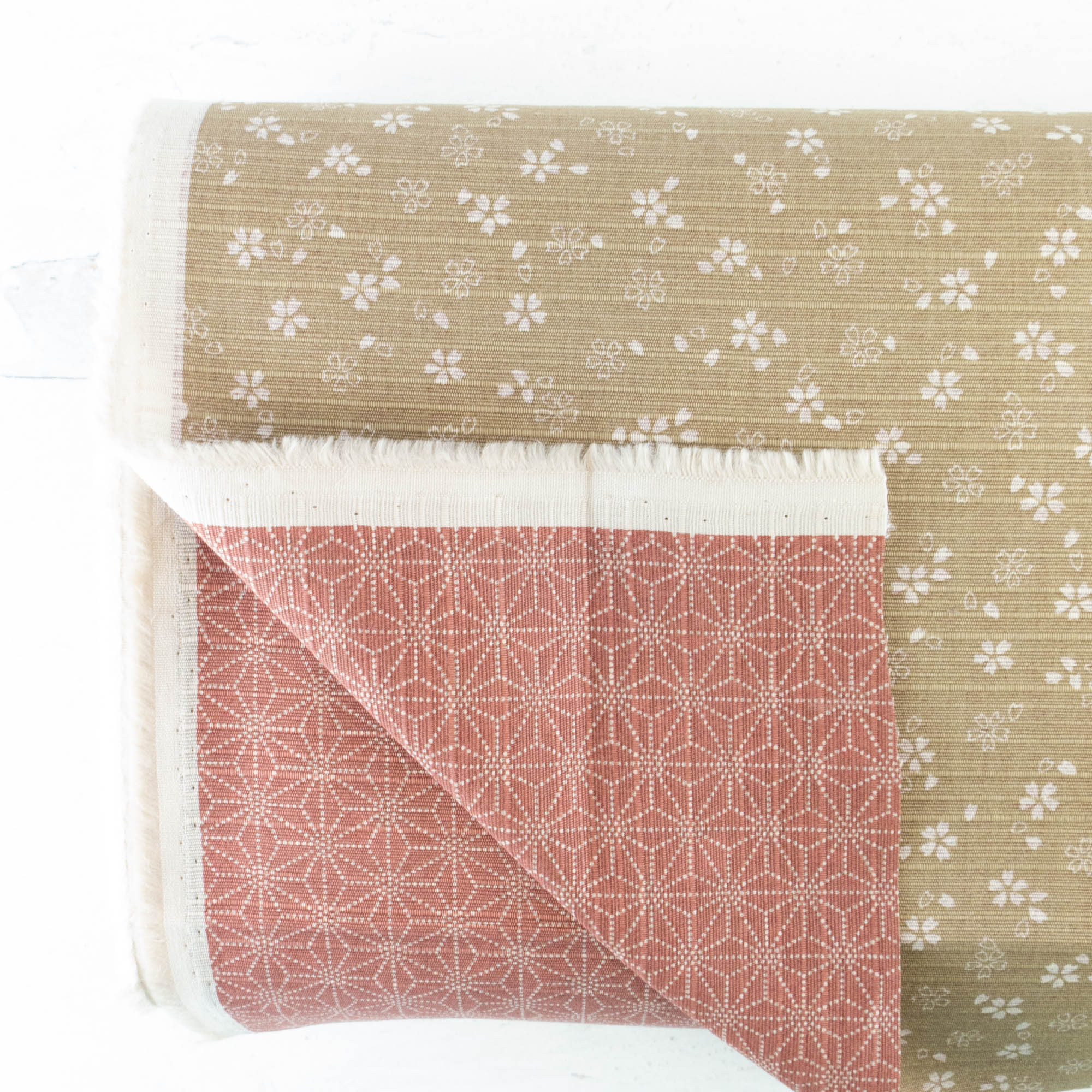 Double-Sided Cotton Dobby Fabric - Taupe/Mauve (SD3511) – Snuggly