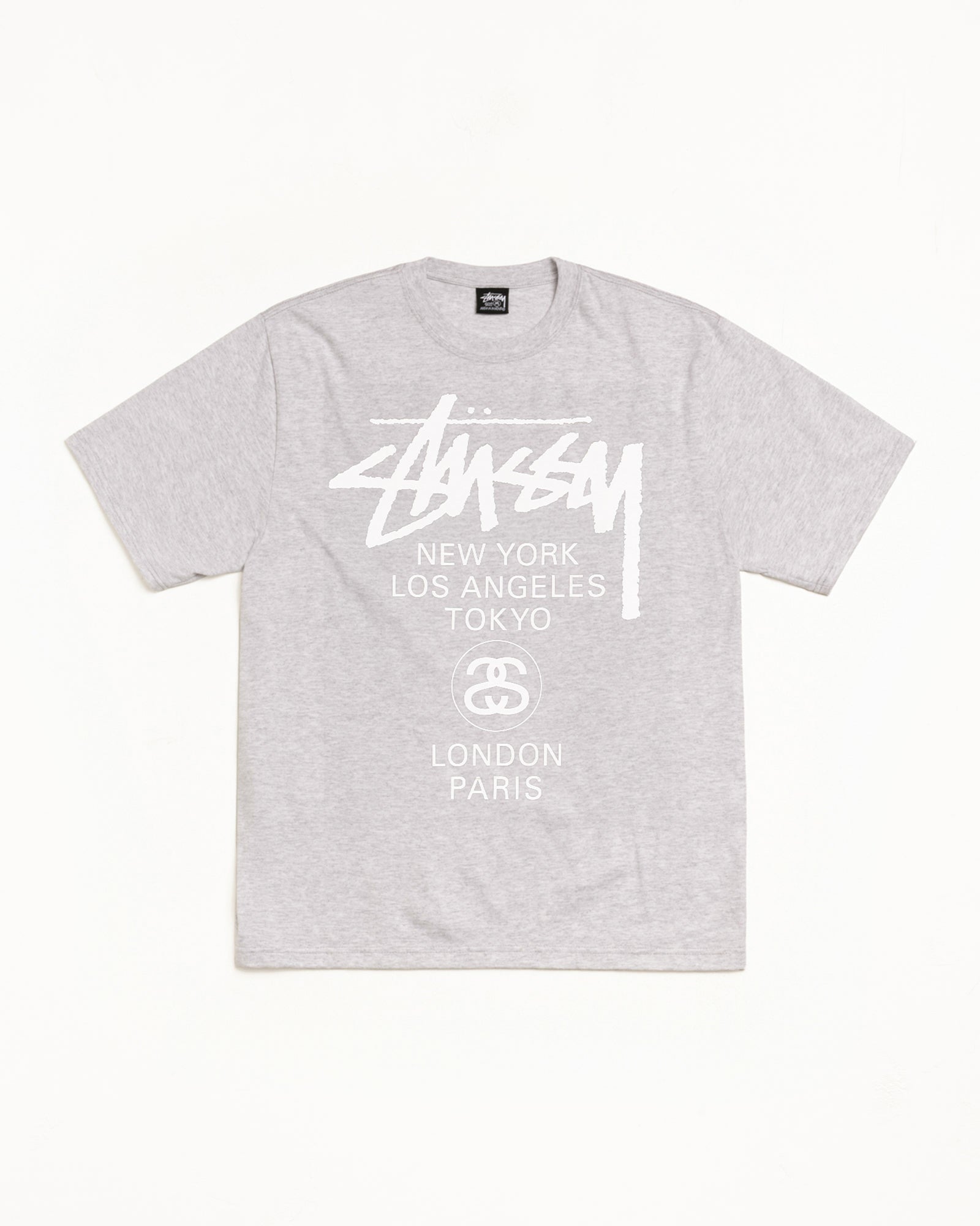 World Tour Tee – Ash Heather | Tees | Stüssy