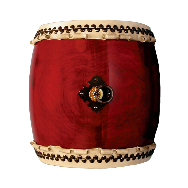 和楽器 和太鼓 金蒔絵花蝶文 鼓胴 能楽 雅楽 N 9289 和楽器 和太鼓 金