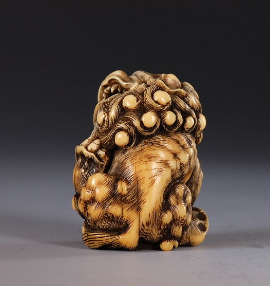 時代 堤物 陶製 獅子 根付 【MA863】 2025年最新】獅子 根付の人気