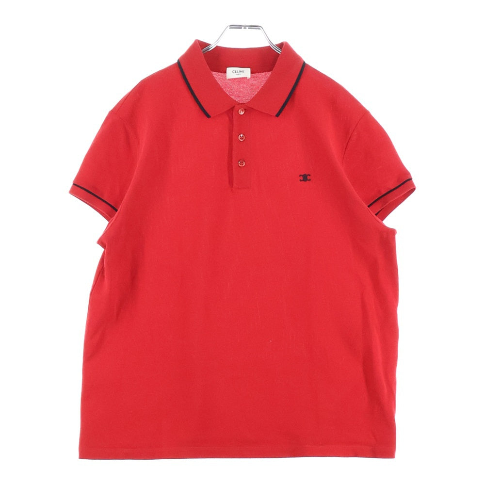 CELINE(セリーヌ) 20SS トリオンフロゴ刺繍 クラシック半袖ポロシャツ