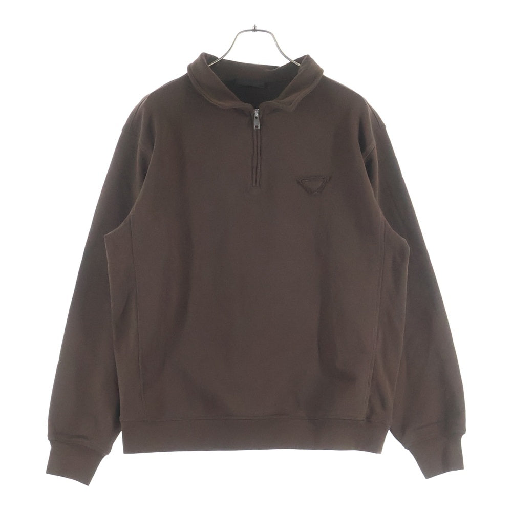 PRADA(プラダ) 25AW コットンフリース ポロシャツ ハーフジップ