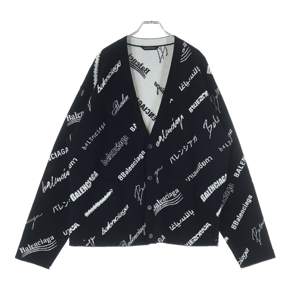 BALENCIAGA(バレンシアガ) 23SS Logomania All Over Cardigan 総柄