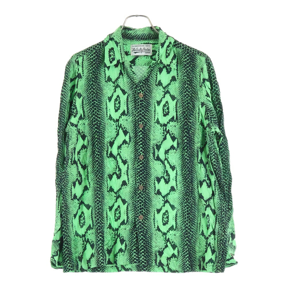 WACKO MARIA(ワコマリア) PYTHON OPEN COLLAR SHIRT パイソン オープン