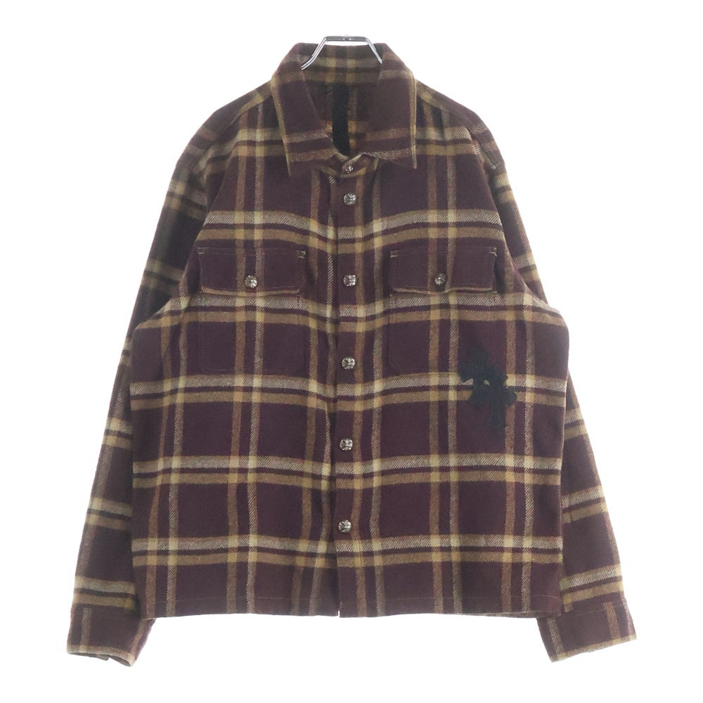 CHROME HEARTS(クロムハーツ) WORK DOG クロスパッチ付き 長袖チェック