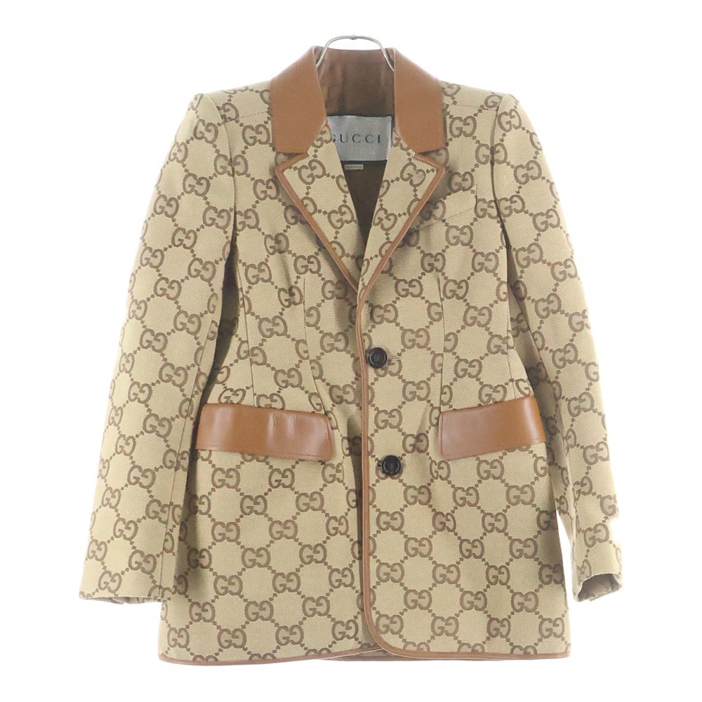 GUCCI(グッチ) ×The Hacker Maxi GG Hourglass Jacket Beige ハッカー