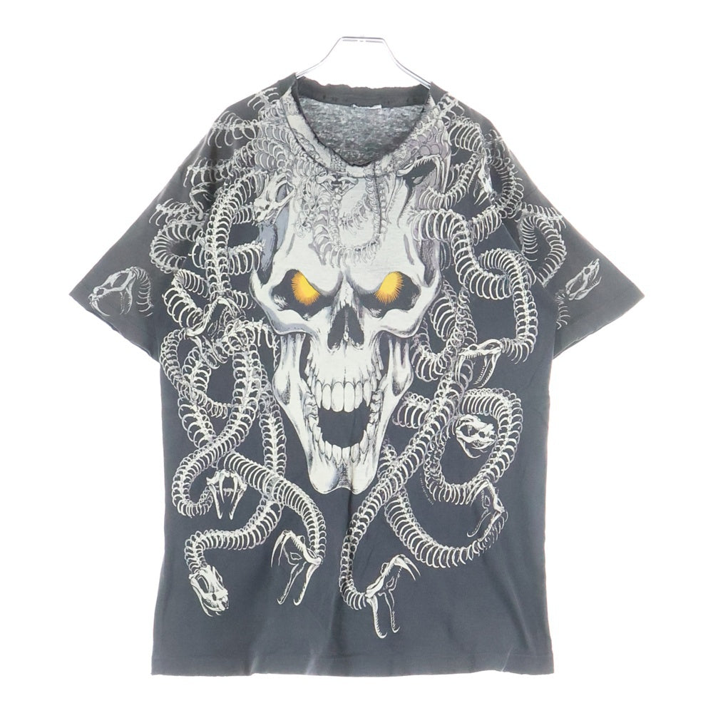 VINTAGE(ヴィンテージ) 90s Liquid Blue Medusa Skull Tee リキッド