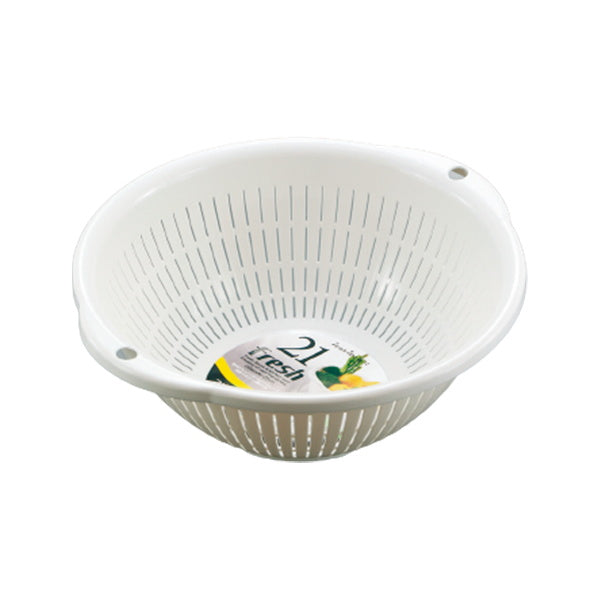 まとめ買い】ざる 調理ザル ストレーナー フレッシュザル 丸型 21cm