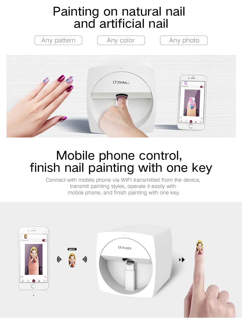 Mobile Nail Printer V11-O2NAILS