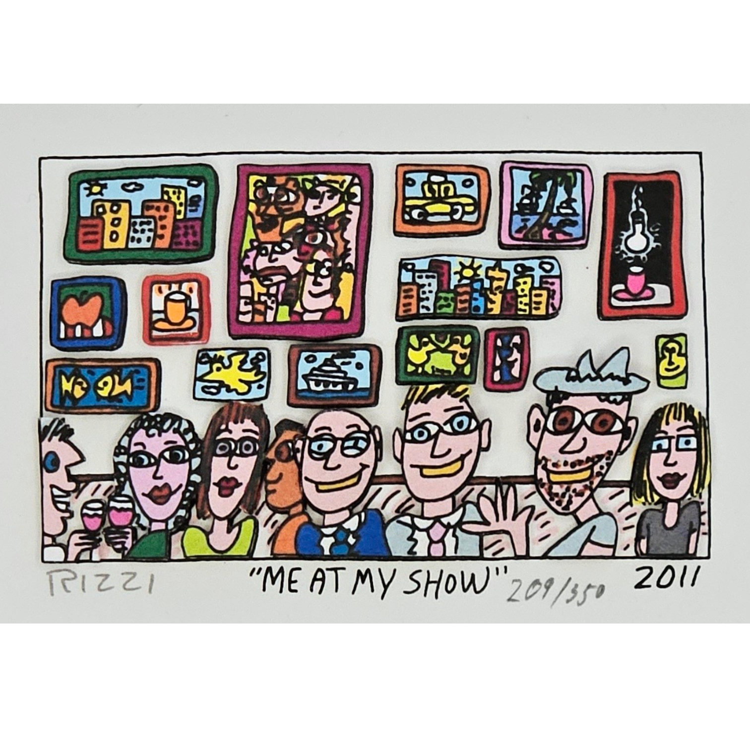 James Rizzi - Me at My Show (2011) – Zaiser Art