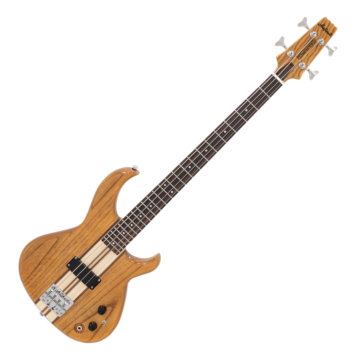 Aria Pro II SB-700 Electric Bass Guitar, Oak Finish (Ash Body