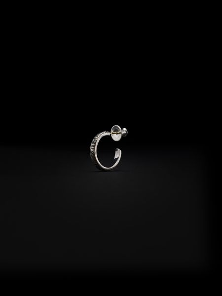 Antidote Buyers Club / Engraved Hoop Small Earring (Single) | 80