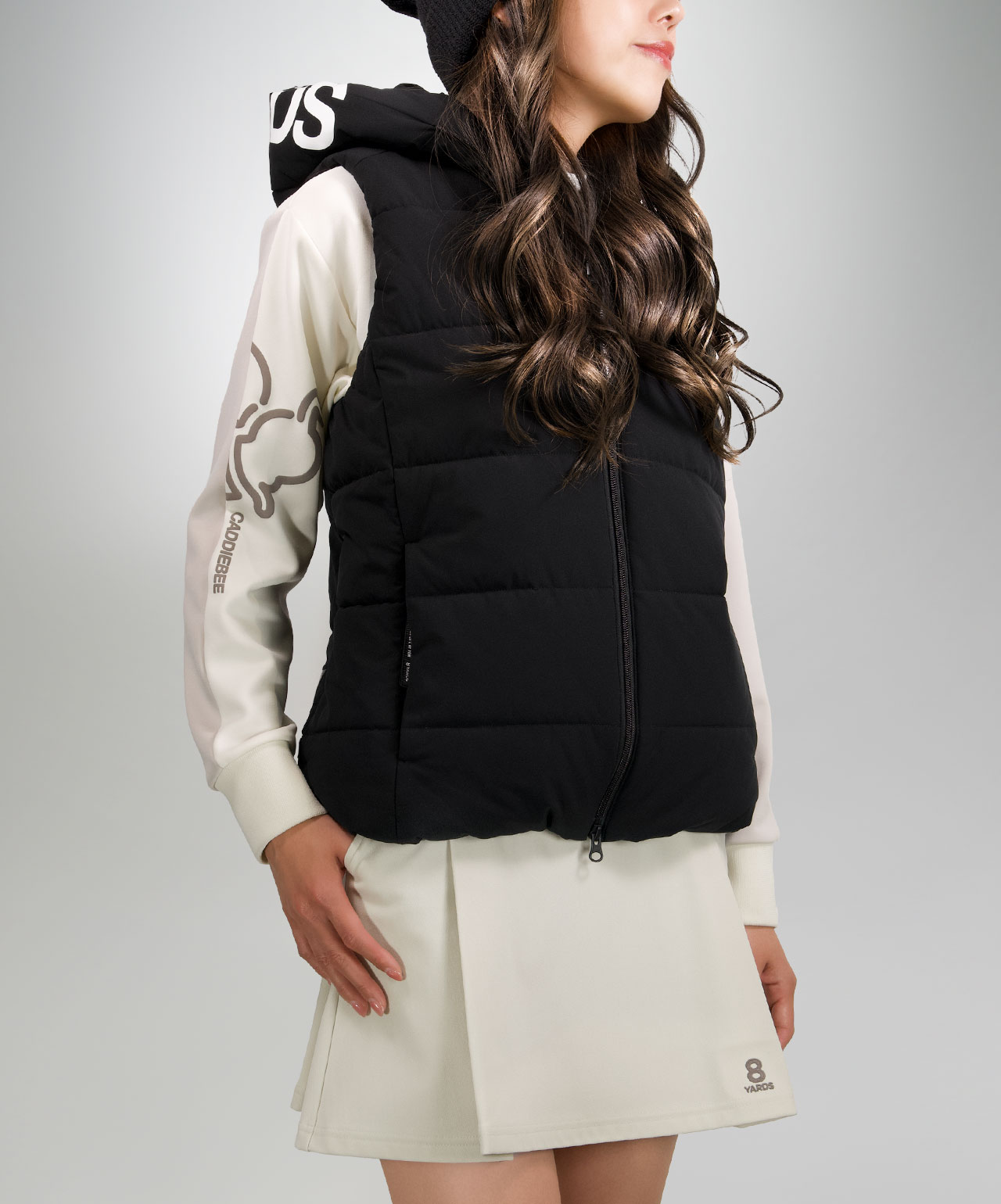 8YARDS / Women's BIG HOODIE VEST