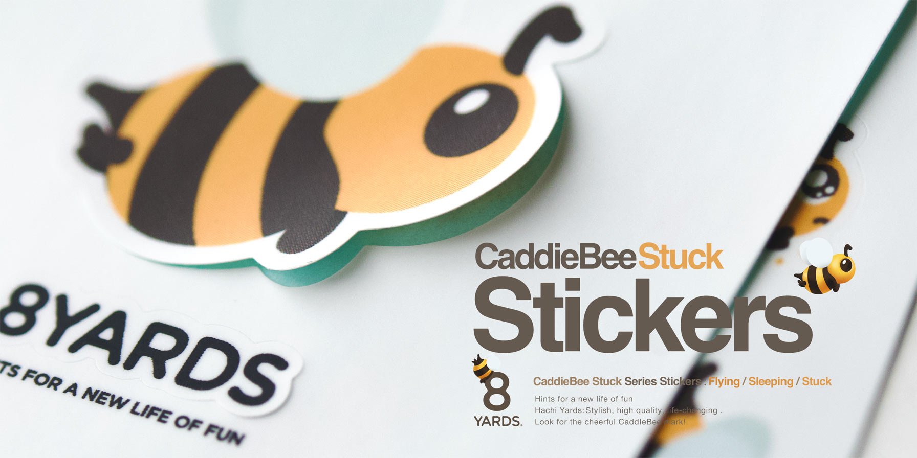 8YARDS / CaddieBeeStuck Stickers