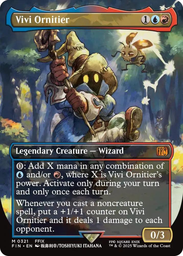 白い点あり】 MTG FF 迷える黒魔道士、ビビ foil mtg FINAL FANTASY 迷