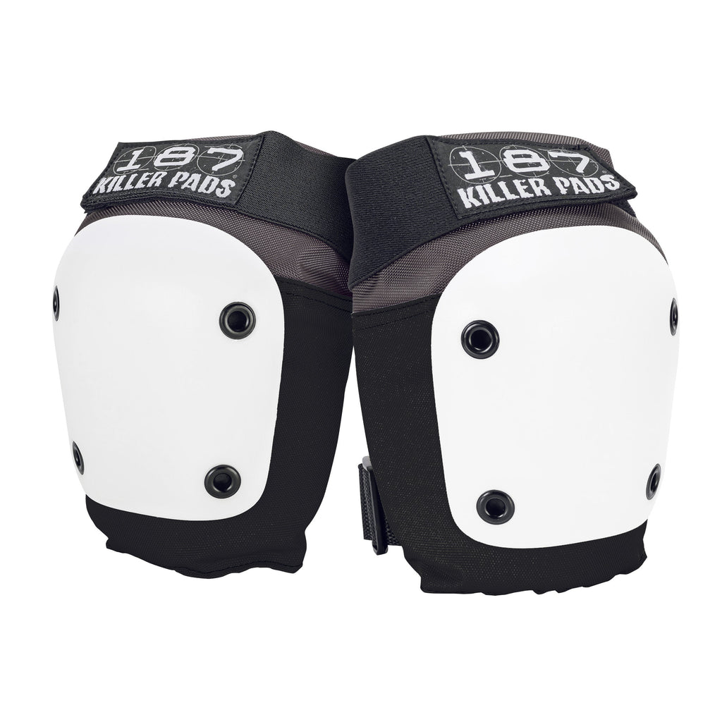 FLY KNEE PAD - Grey/Black with White Caps – 187killerpads