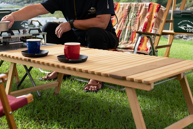 キャンプテーブル KUROSON370の通販｜【196】ひのき・木製キャンプ用品店