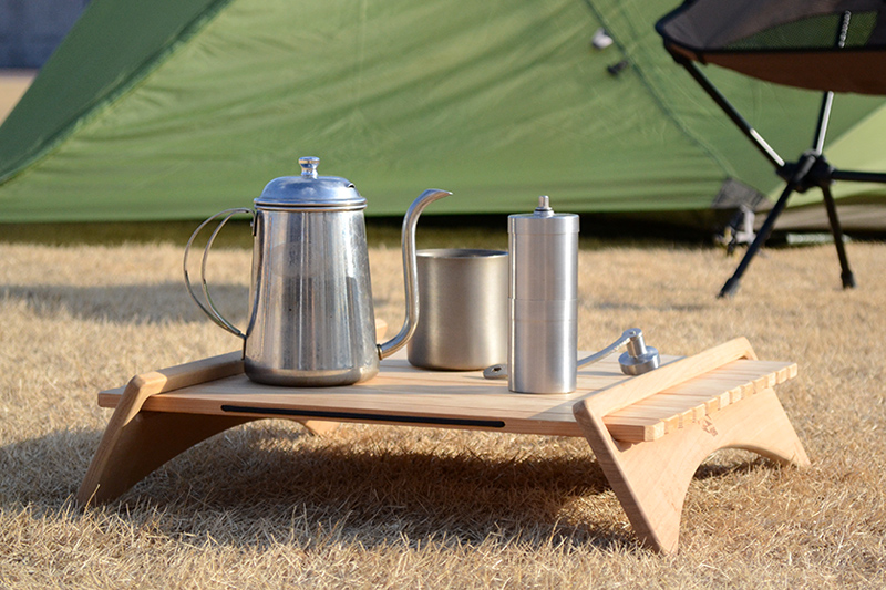 ポータブルソロテーブルの通販｜【196】ひのき・木製キャンプ用品店