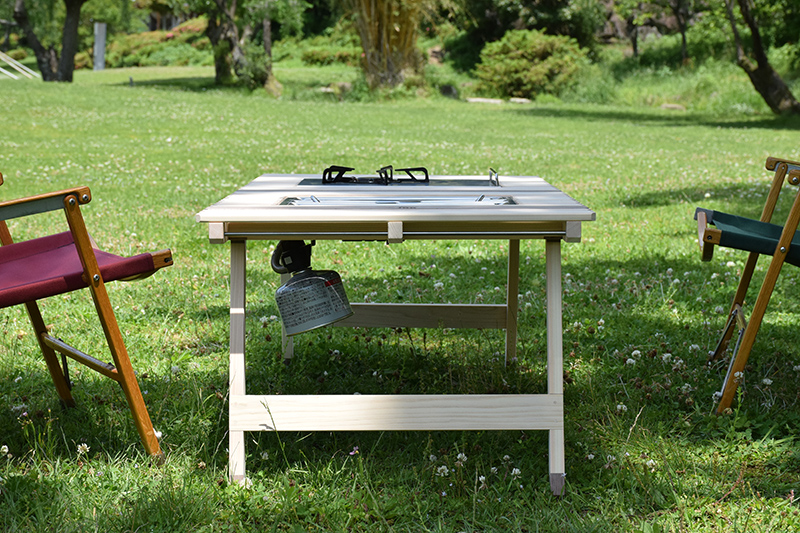 受注生産】2つ折りバーナーテーブル KUROSON370FB / 400FBの通販