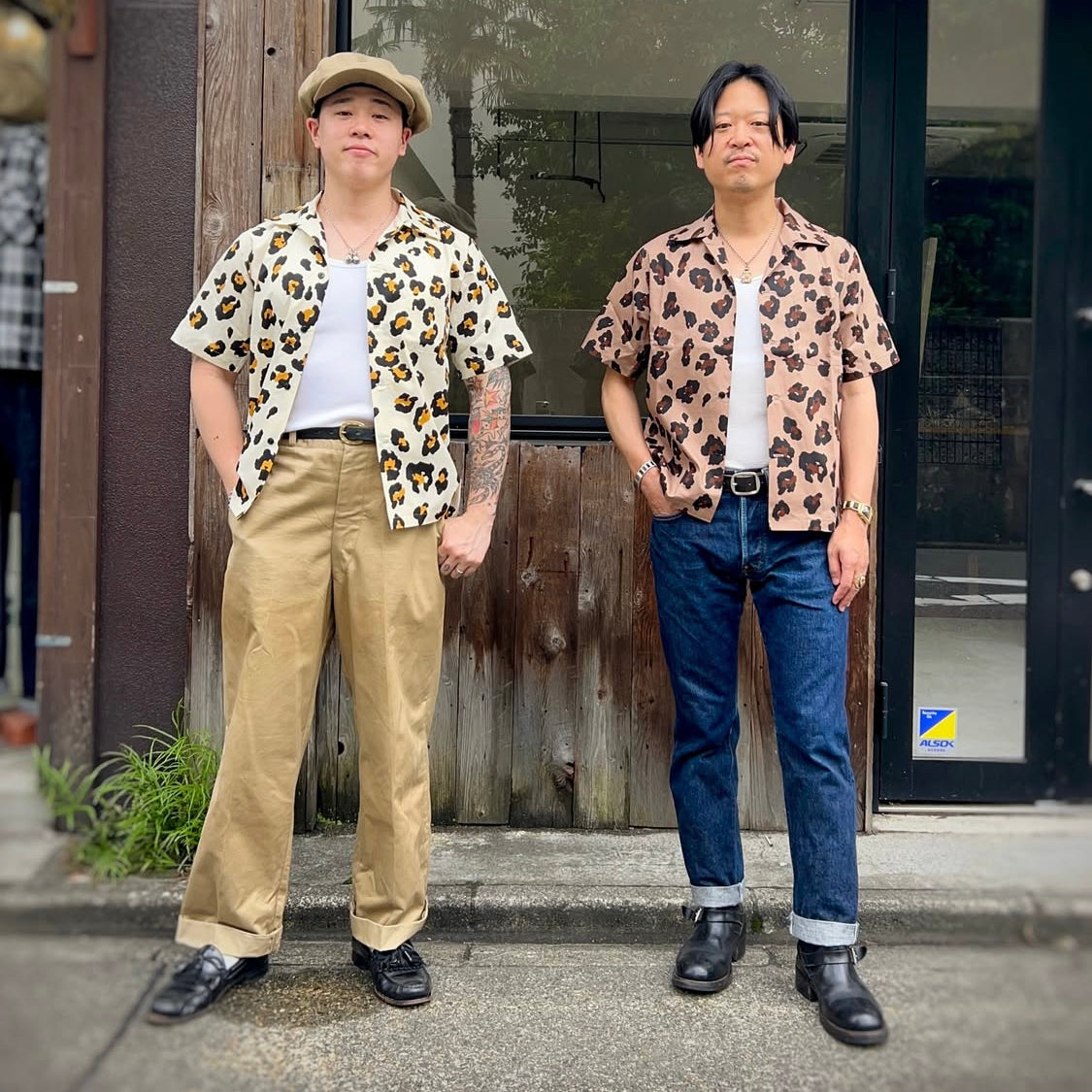 S/S Print Open Shirt“LEOPARD” – Dry Bones Online Shop
