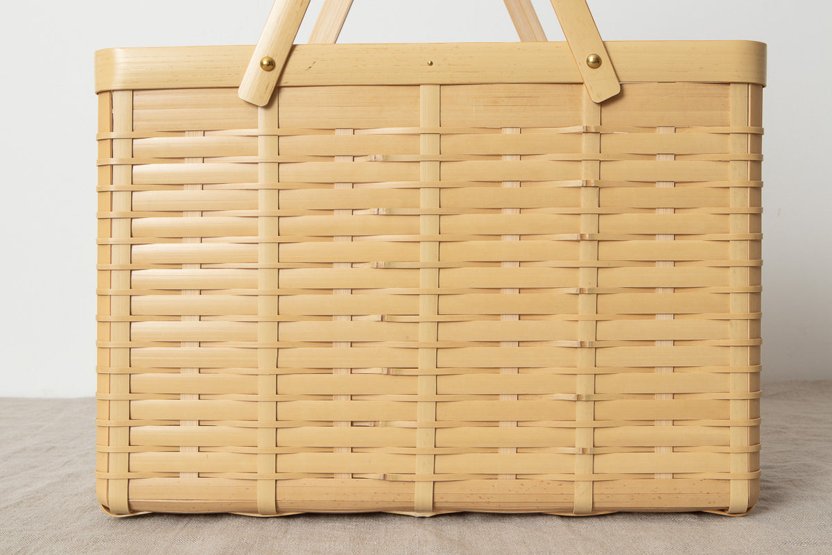 白竹の手つきかご 収納や買い物に – 市川籠店 | 1basketry