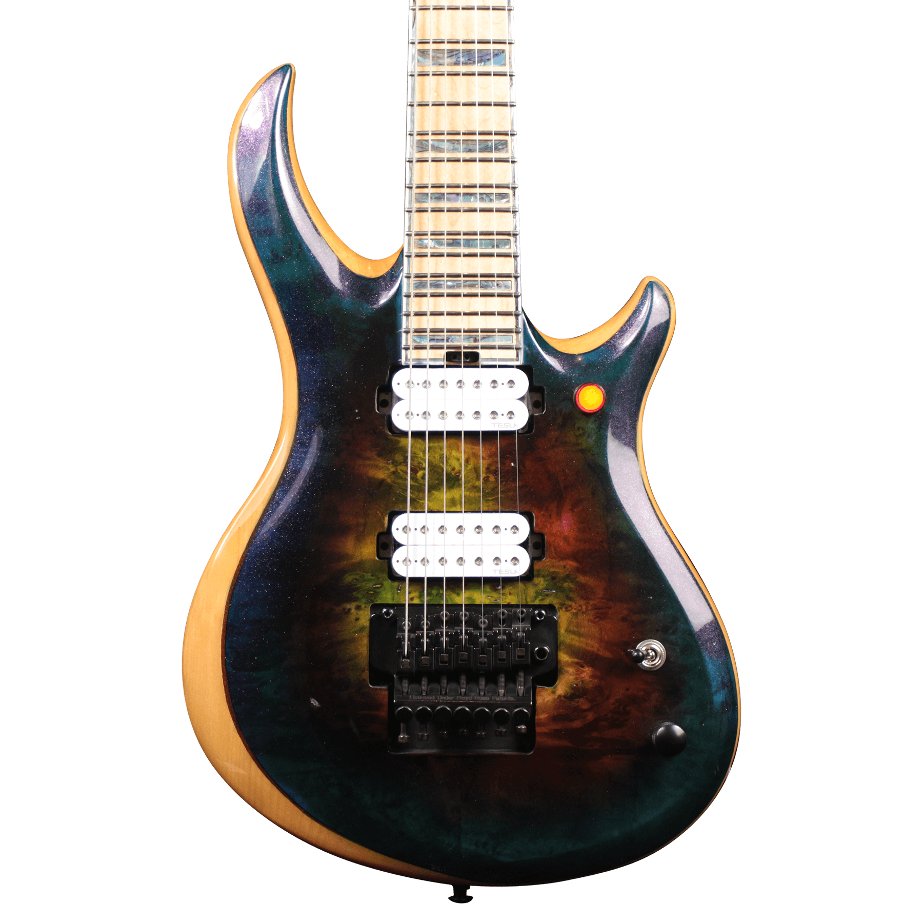 Spring BH 7 String Buckeye Burl Galaxy FR - 10s