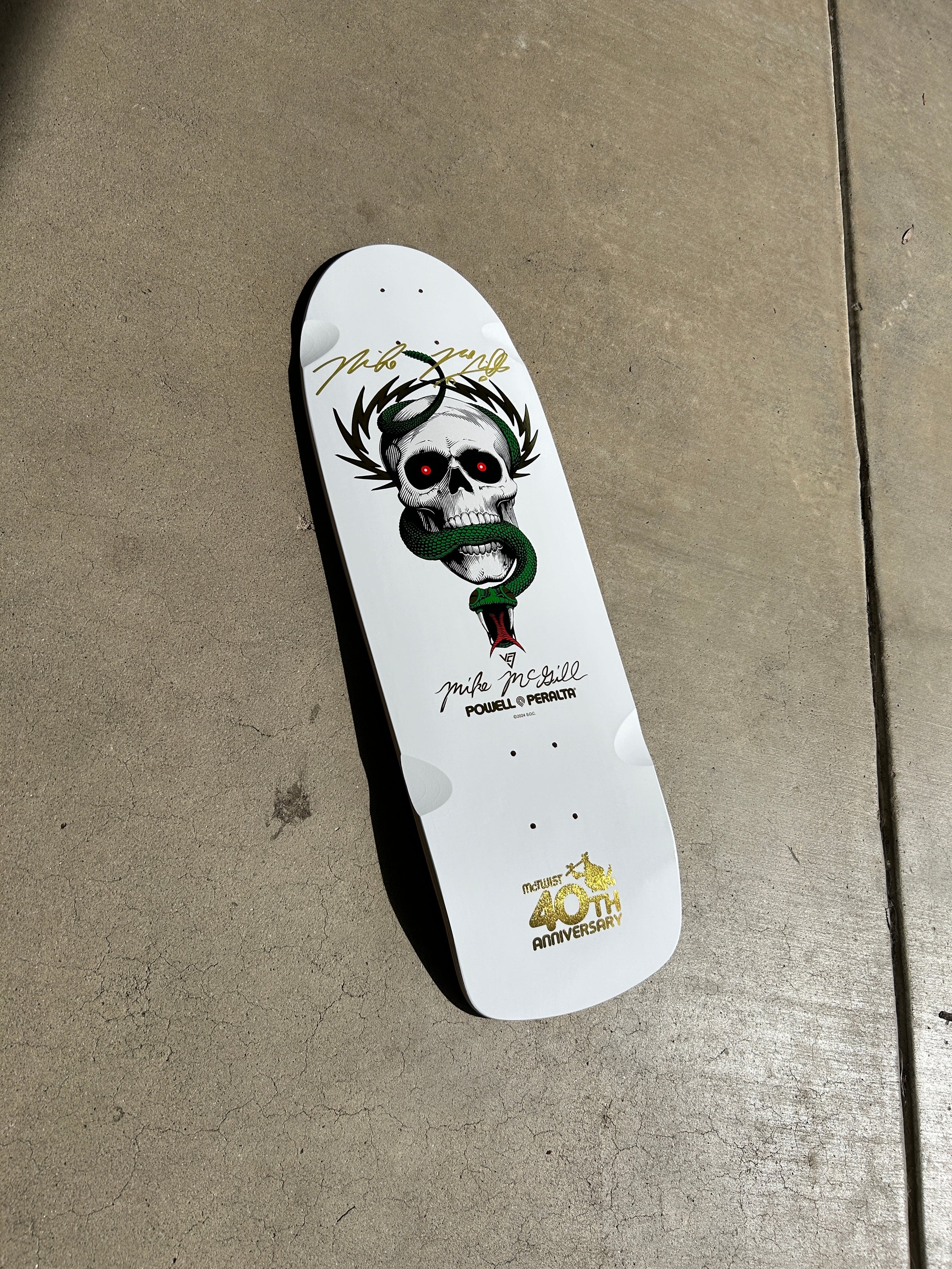 POWELL PERALTA 10” MCGILL MCTWIST 40TH ANNIVERSARY (SIGNED) DECK