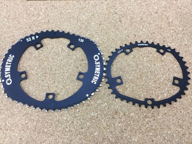 オーシンメトリック チェーンリング シマノ 130PCD 5アーム用楕円