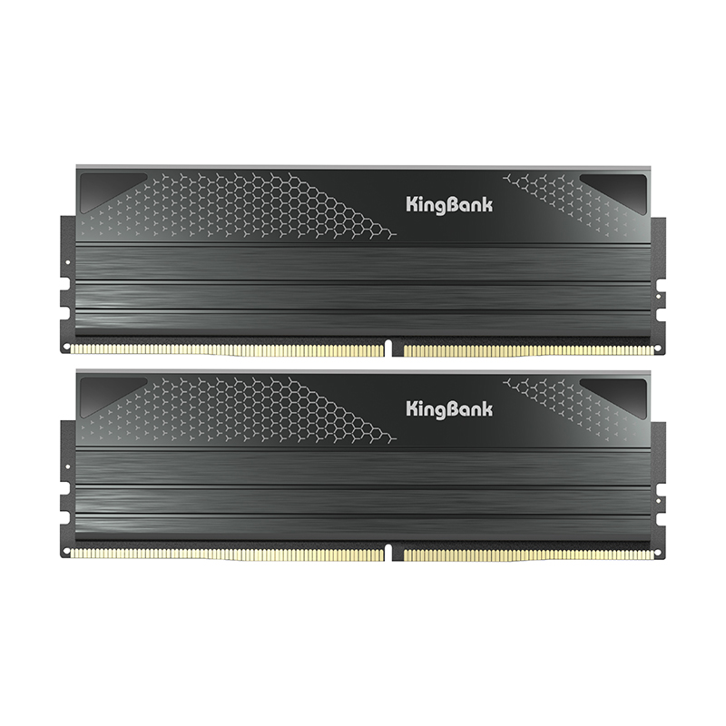 KINGBANK DDR5 Dark Heatsink UDIMM 6400MHz - 48G*2 - 金百达KINGBANK