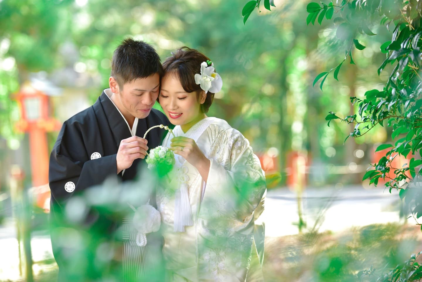 枚岡神社結婚式｜大阪での和装着物ウェディングフォト