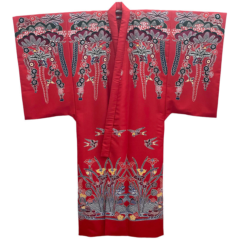 紅型打掛「一越扇面松川菱柄」通販 | つは琉球店