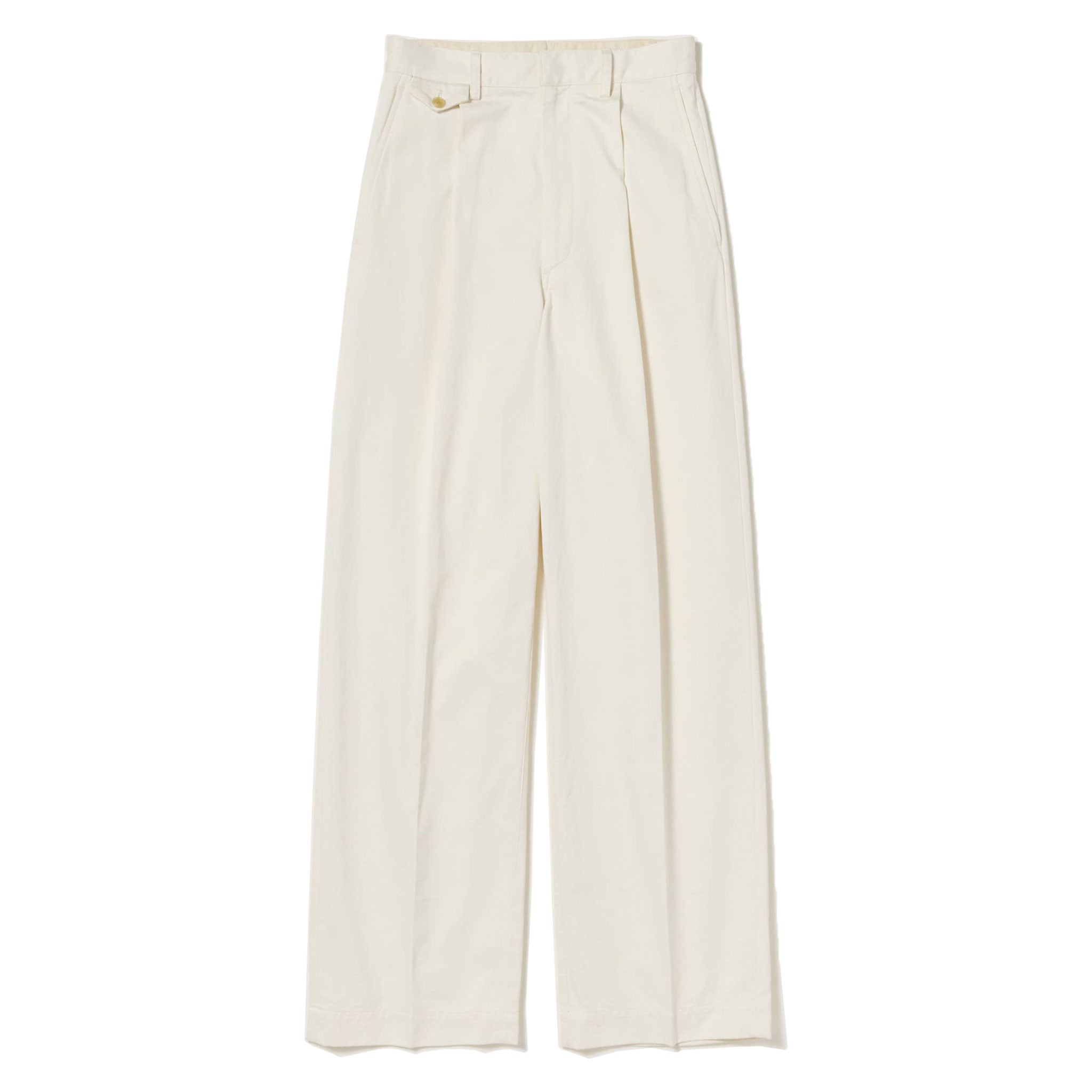 AURALEE/WASHED FINX CHINO ONE-TUCK PANTS – THREE DOTS TURQUOISE