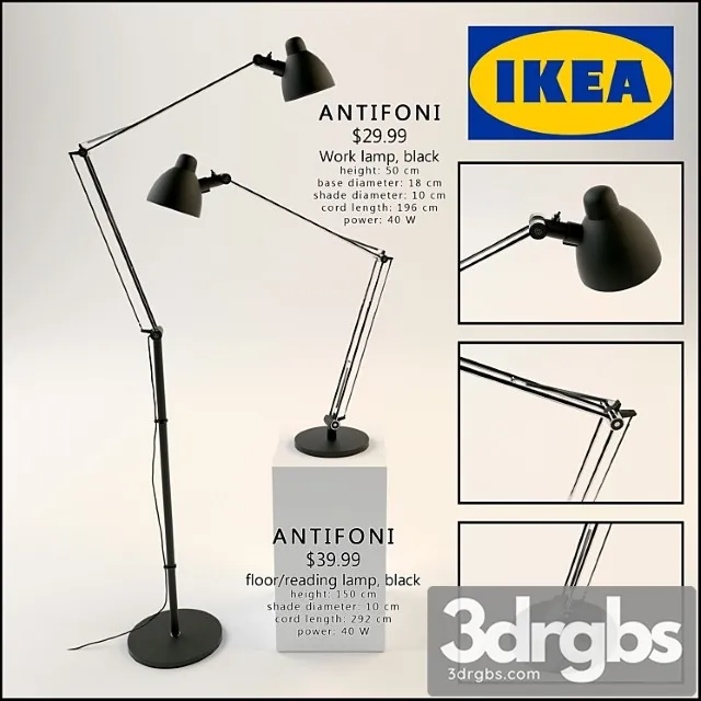 Ikea antifoni 3D Model Download - 3DSKY Decor Helper