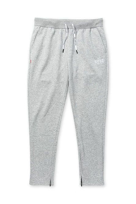 SY32 by SWEET YEARS - ベーシックスウェット裾ジップパンツ グレー