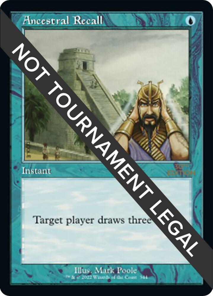 Ancestral Recall (Retro Frame) - 30th Anniversary Edition - Magic