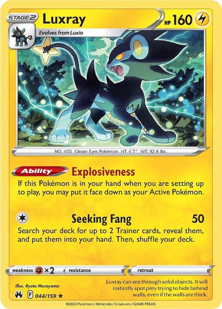Luxray (44) - Crown Zenith - Pokemon - TCGplayer.com