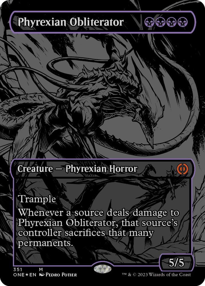 Phyrexian Obliterator (Oil Slick Raised Foil) - Phyrexia: All Will