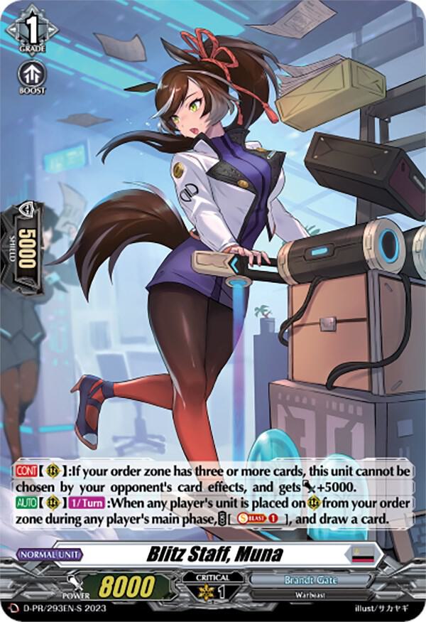 Blitz Staff, Muna (Foil) - D Promo Cards - Cardfight Vanguard