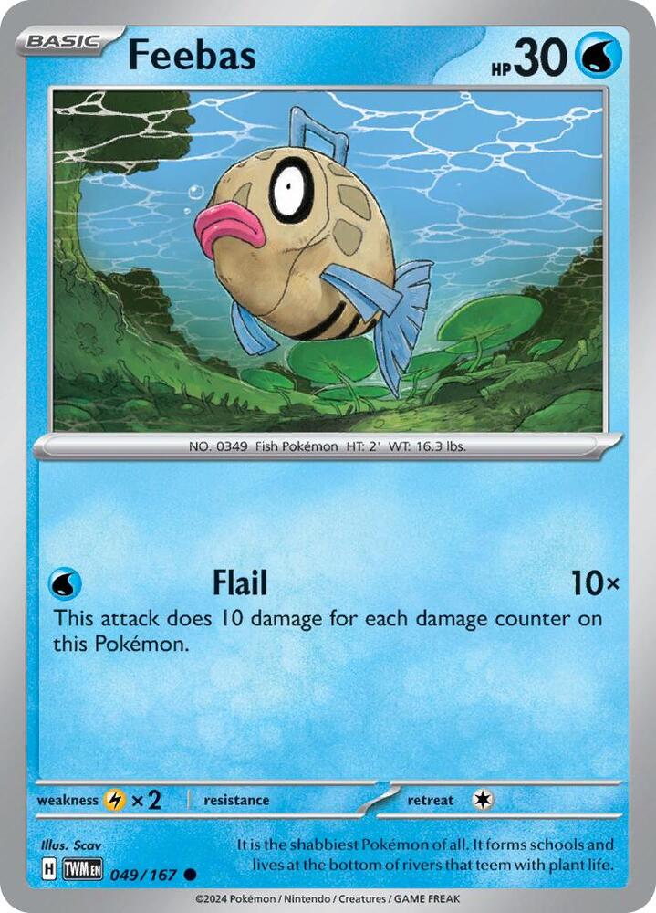 Feebas - SV06: Twilight Masquerade - Pokemon - TCGplayer.com