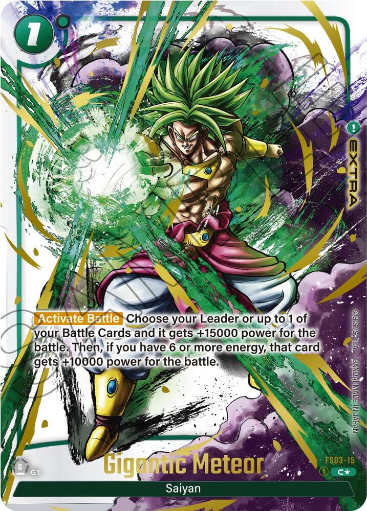 Gigantic Meteor (Alternate Art) - Starter Deck 3: Broly Alternate