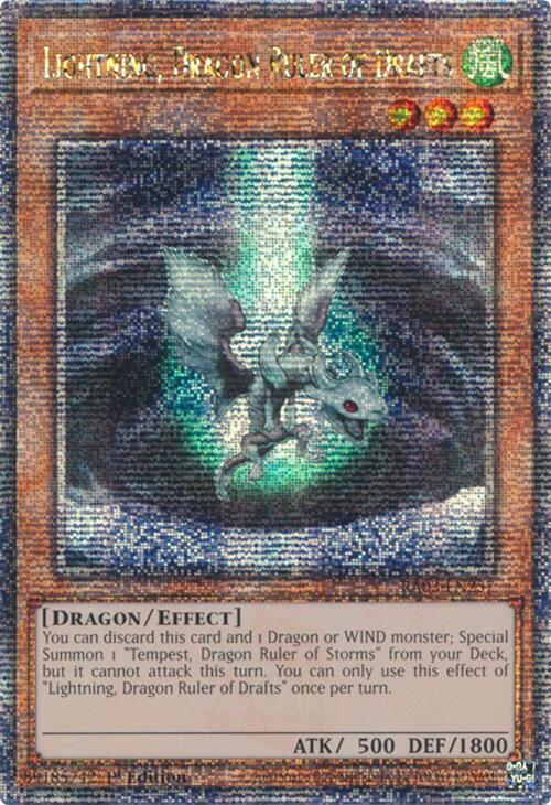 Lightning, Dragon Ruler of Drafts (Quarter Century Secret Rare