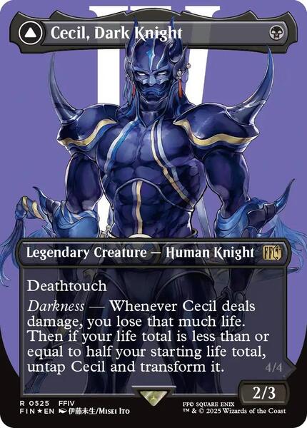 Cecil, Dark Knight (Borderless) (Surge Foil) - FINAL FANTASY