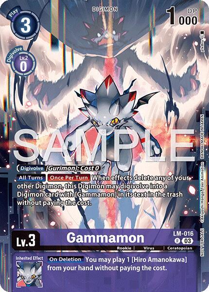 Gammamon (Sinister Order Legend Pack) - Exceed Apocalypse
