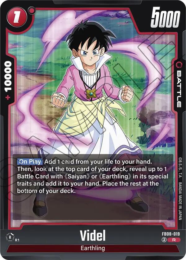 Videl - FB08-019 - Saiyan's Pride - Dragon Ball Super: Fusion
