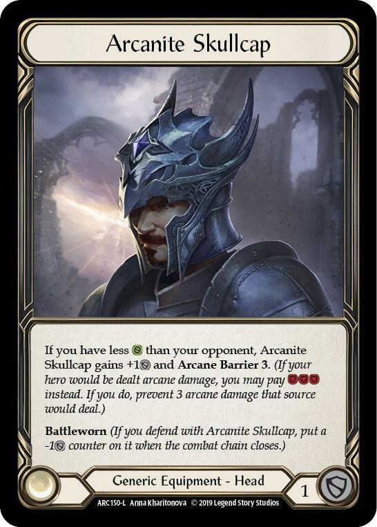 その他 FaB Flesh and Blood Arcanite Skullcap RF Arcanite Skullcap