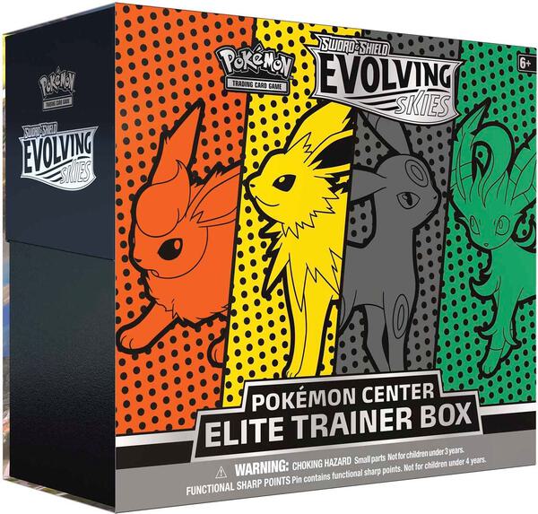 Evolving Skies Pokemon Center Elite Trainer Box [Jolteon/Flareon